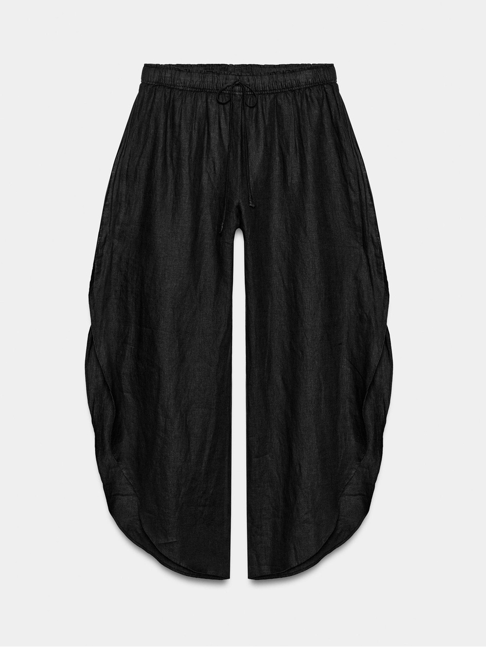 NWT Zara ZW Collection Linen Trousers with Vents